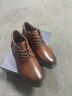老人頭 男士馬丁靴商務(wù)休閑皮鞋中幫系帶鞋子冬季加絨保暖棉鞋英倫男鞋 棕色【加絨】 39 (245mm) 曬單實(shí)拍圖