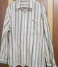 William fox&sons新復古回潮40S高密條紋數碼轉印純棉面料小狐貍刺繡休閑長(cháng)袖襯衫 綠條 XL /52 曬單實(shí)拍圖