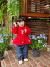 幼歌（YOUGE）嬰幼兒秋季新款柔軟加絨衛(wèi)衣裙女寶寶舒適打底褲兩件套 紅色上衣 （66-90肩開(kāi)扣） 90 cm 曬單實(shí)拍圖