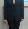海瀾之家（HLA）西服套裝男秋季輕商務(wù)經(jīng)典系列通勤外套 藏青09【西服+西褲】 3XL 180/96A 50A 曬單實(shí)拍圖