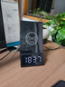 MOZUO X7多功能一體藍牙鬧鐘家用床頭音箱手機支架無線充電器收音機桌面臺式電腦插卡音響播放器 黑色 曬單實拍圖