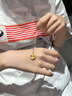中國(guó)黃金本命年十二生肖黃金項(xiàng)鏈女足金蛇兔吊墜七夕情人節(jié)禮物送女友老婆 靈蛇伴兔足金吊墜 贈(zèng)銀鏈 曬單實(shí)拍圖