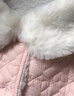 笛莎童裝女童愛(ài)心絎棉絨絨外套2025秋冬裝新款女寶寶甜美短款加絨棉服 粉色 100 曬單實(shí)拍圖