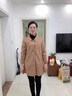 俞兆林（YUZHAOLIN）中年媽媽秋裝中長(zhǎng)款刺繡風(fēng)衣中老年女裝洋氣薄款上衣春秋休閑外套 卡其色 XL 曬單實(shí)拍圖