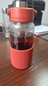北鼎（Buydeem）櫻花粉泡茶隨手杯茶水分離家用耐高溫玻璃杯便攜辦公水杯470ml 曬單實(shí)拍圖