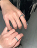 Grace Girl雨落江南情侶戒指一對小眾設計高級感對戒七夕情人節禮物送女友 煙雨江南情侶對戒 曬單實(shí)拍圖