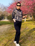梵花秀媽媽運動(dòng)服套裝女新款春秋外套休閑兩件套中老年女裝秋裝洋氣上衣 藏青 洋氣兩件套 2XL 建議穿105-120斤 曬單實(shí)拍圖