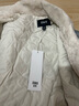 森馬（Semir）牛仔外套女拼接仿兔毛翻領(lǐng)寬松港風(fēng)冬季落肩夾棉夾克103724108001 曬單實(shí)拍圖
