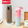 Debo 德鉑保溫杯304不銹鋼男女子彈頭便攜真空水杯子過(guò)濾泡茶學(xué)生水杯 八角杯漸變粉-450ml 曬單實(shí)拍圖