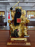 神像香樟木趙公明財神貼金工藝木雕活眼佛像擺件家用武財神佛像趙元帥供奉神像擺件客廳 趙公明（畫(huà)眼）16寸 曬單實(shí)拍圖