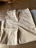 FNBG天絲闊腿七分褲女2024早秋薄新款小個(gè)子直筒休閑寬松顯瘦哈倫褲 xxl308卡其色 29 腰圍2尺2建議110-120斤 曬單實(shí)拍圖