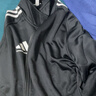 阿迪達斯 （adidas）外套男秋季跑步運動(dòng)立領(lǐng)夾克外套保暖運動(dòng)服 黑/白 L 曬單實(shí)拍圖