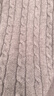 詩(shī)凡黎（'SEIFINI）詩(shī)凡黎連帽絞花駝色針織連衣裙新款中長(cháng)插肩袖肌理感裙子女 駝色 M 160/84A 曬單實(shí)拍圖