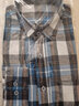 意賓秋季新男裝全棉法蘭絨磨毛格子長(cháng)袖襯衫時(shí)尚休閑純棉青中年襯衣男 DTF07 常規 39 （120-130斤左右） 曬單實(shí)拍圖