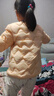 笛莎（DEESHA）童裝女童2025秋冬季甜美可愛(ài)連帽輕薄短款羽絨服 桃絨粉 130 曬單實(shí)拍圖