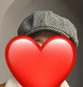 瑞質(zhì) 爸爸男士中老年貝雷帽男春秋休閑時(shí)尚文藝復古中年爺爺帽子毛呢2 黑條 M （58-60cm）大部分人的選擇 曬單實(shí)拍圖