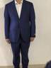 十如仕襯衫男正裝長袖襯衣免燙抗皺春秋純棉條紋 301-04 白藍(lán)條紋-修身版 均碼 41/84【175/96A】 曬單實(shí)拍圖