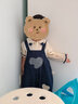幼歌（YOUGE）寶寶愛(ài)心貼布牛仔背帶褲兒童甜美俏皮百搭娃娃領(lǐng)褲子潮 牛仔藍背帶褲(66-100襠開(kāi)扣) 90cm 曬單實(shí)拍圖