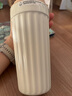 Vanow2025新款時(shí)尚保溫杯陶瓷內膽咖啡杯女高顏值吸管水杯七夕生日禮物 淺膚白-陶瓷覆層【羅馬款】 曬單實(shí)拍圖