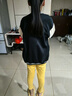 G.DUCKKIDS女童棒球服外套夾克春秋裝2024新款兒童洋氣時(shí)髦百搭上衣外套潮 黑色R字母 150 cm年齡適合9-10歲小孩子 曬單實(shí)拍圖