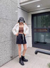 星期六英倫風短靴女2024秋冬季新款圓頭厚底小個子增高切爾西靴子女靴子 黑色 37 曬單實拍圖