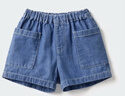 優(yōu)衣庫嬰幼兒寶寶牛仔松緊短褲休閑運動(dòng)褲水洗產(chǎn)品473615 65 寶藍色 90 曬單實(shí)拍圖