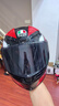 AGV K6摩托車(chē)頭盔輕量舒適機車(chē)全盔全覆式四季男女跑盔 K6 HYPHEN BLACK/RED/WHITE L(建議頭圍57-58) 曬單實(shí)拍圖