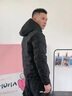 西域駱駝（VANCAMEL）羽絨服男冬季加厚保暖鴨絨休閑簡(jiǎn)約潮流短款外套男 黑色 XL 曬單實(shí)拍圖
