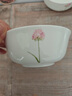 唯潤骨瓷餐具米飯碗面碗蒸蛋微波爐專(zhuān)用家用大號湯碗深菜盤(pán)碟子大魚(yú)盤(pán) 蒲公英6.75英寸hd碗 曬單實(shí)拍圖