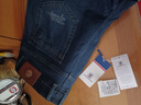 AEMAPE蘋(píng)果男士牛仔褲春秋款寬松直筒純色棉彈高腰中年爸爸休閑長(cháng)褲 【春秋款】5155深藍 36 腰圍(二尺八) 曬單實(shí)拍圖