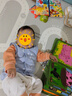 babylove【紡軟織柔】嬰幼兒馬甲純棉春季男女寶寶外穿無袖背心馬夾上衣 晴山藍 80 曬單實拍圖