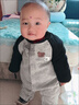 G.DUCKKIDS男女寶寶秋冬連體衣外出服爬服超萌洋氣哈衣外套嬰兒衣服冬季 印花熊開(kāi)衫加絨 一體絨 90cm 90建議身高80cm以下1-2歲 曬單實(shí)拍圖