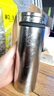 FU+純鈦保溫杯茶水分離泡茶杯高檔燜茶杯便攜養(yǎng)生鈦杯可定制送禮水杯 鈦晶銀 420ml 曬單實(shí)拍圖