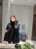 北杳女大學(xué)生雙面毛呢外套披肩斗篷含羊毛大衣秋冬高級感穿搭顯瘦小香 奶油白-早拍早發(fā)) S -105斤以?xún)? 曬單實(shí)拍圖