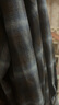森馬（Semir）長(cháng)袖襯衫女中長(cháng)款慵懶寬松落肩秋季chic復古格紋襯衣101524105004 曬單實(shí)拍圖