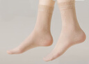 貓人10雙襪子女夏季薄款花邊提花短絲襪耐磨防勾絲短襪女士防滑冰絲襪 曬單實(shí)拍圖