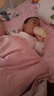 棉谷朵嬰幼兒純棉花手工半背護肚兜春秋季加厚保暖兒童睡覺(jué)防踢被護肚臍 花朵小象(后背薄款) 100碼適合2-3歲 曬單實(shí)拍圖
