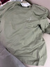 真維斯（Jeanswest）白色打底衫男2025新款春秋重磅純棉內(nèi)搭上衣學(xué)生圓領(lǐng)長袖T恤男士 森林綠色(自由意志胸標(biāo)) L (175) (收藏加購優(yōu)先發(fā)) 曬單實拍圖