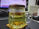 加厚玻璃杯子男士過濾網(wǎng)帶蓋功夫泡茶胡桃木辦公室耐熱茶水分離杯 木蓋蘑菇杯（500毫升） 400mL(不含)-600mL(含) 曬單實(shí)拍圖