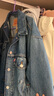 Levi's李維斯冬季女士復古巴恩風翻領水洗時尚潮流牛仔夾克外套 藍色 M 曬單實拍圖