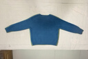 MUSLEY QUEEN羊絨羊毛衫女25秋季新款圓領(lǐng)拉毛拉絨柔軟毛衣純色無(wú)縫一體針織衫 海藍 均碼 曬單實(shí)拍圖