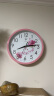 北极星（POLARIS）挂钟 时尚创意客厅钟表 简约石英钟12英寸2842粉樱花 实拍图