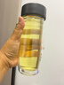 希樂玻璃杯雙層玻璃水杯高顏值男士商務(wù)辦公茶水分離杯便攜泡茶杯子 曬單實(shí)拍圖