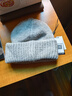 TUTORGOOSE時(shí)尚百搭秋冬新款輕奢帽顯臉小冷帽女秋冬季保暖護耳針織毛線(xiàn)帽 鐵標款灰色 均碼 曬單實(shí)拍圖
