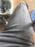 卡賓【冰氧吧】涼感彈力牛仔褲男薄款透氣休閑小腳長(cháng)褲修身 煤黑色01 曬單實(shí)拍圖