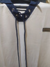 皮爾卡丹（pierre cardin）純棉polo領拼接短袖t恤女夏季2026新款寬松韓版小個子洋氣設計感 9130杏色 XL (適合131-150斤) 曬單實拍圖