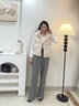 ONLY2025冬季新款蓬松保暖毛絨立領(lǐng)短款馬甲羽絨服女|125452001 A06太古白色 XS 曬單實(shí)拍圖