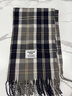 回力格子圍巾男秋冬季加厚保暖韓版百搭送男朋友禮物學(xué)生情侶圍脖女 藏藍色 曬單實(shí)拍圖