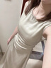 UR2025夏季新款女裝簡(jiǎn)約氣質(zhì)抽褶無(wú)袖休閑連衣裙UWM850116 卡其綠 (偏長(cháng)) XS 曬單實(shí)拍圖