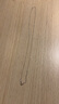 南有栗925銀項(xiàng)鏈女加長(zhǎng)款裸鏈超長(zhǎng)無(wú)吊墜配鏈素鏈子延長(zhǎng)款毛衣鏈O字鏈 60cm 銀色 曬單實(shí)拍圖